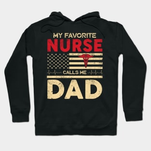 Mens My Favorite Nurse Calls Me Dad Hoodie